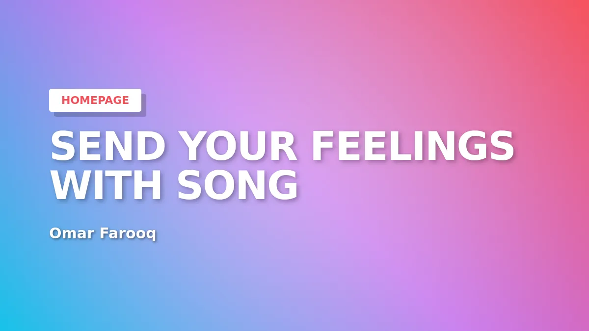 Send The Song - Send Messages with Song Hero Image